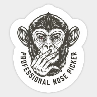 Nose Picking Sticker